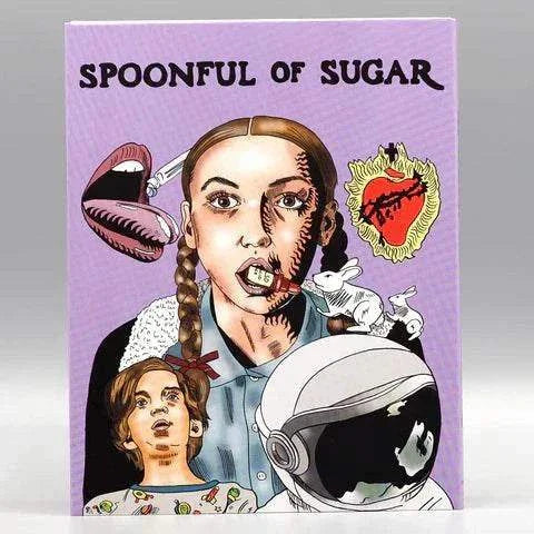 Spoonful of Sugar Blu-Ray with slipcover featuring illustrated surreal artwork of characters and symbols.