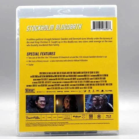 Stockholm Bloodbath Blu-Ray case showing back cover with film summary and special features details