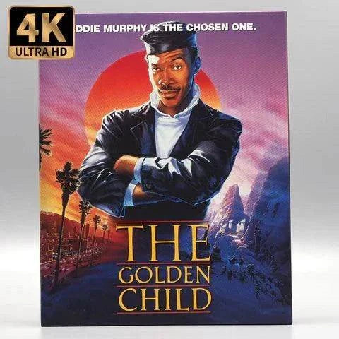 Vinegar Syndrome Ultra The Golden Child 4K UHD Blu-Ray with slipcase featuring Eddie Murphy.