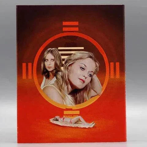 Canadian International Pictures Blu-Ray slipcover for The Heatwave Lasted Four Days featuring women on red background with circular design