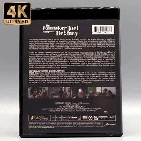 Vinegar Syndrome The Possession of Joel Delaney 4K UHD Blu-Ray with slipcover.