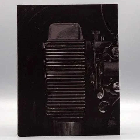 Cinématographe The Woman Chaser Blu-Ray slipcover featuring vintage camera design in black and white