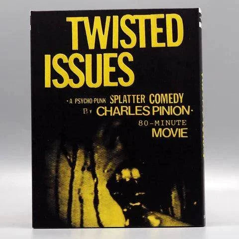 Saturn's Core Twisted Issues Blu-Ray slipcover featuring a psycho-punk splatter comedy film by Charles Pinion.