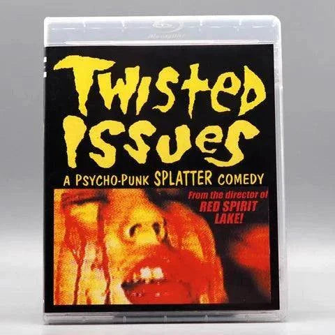 Saturn's Core Twisted Issues Blu-Ray featuring psycho-punk splatter comedy with restored slipcover and special features.