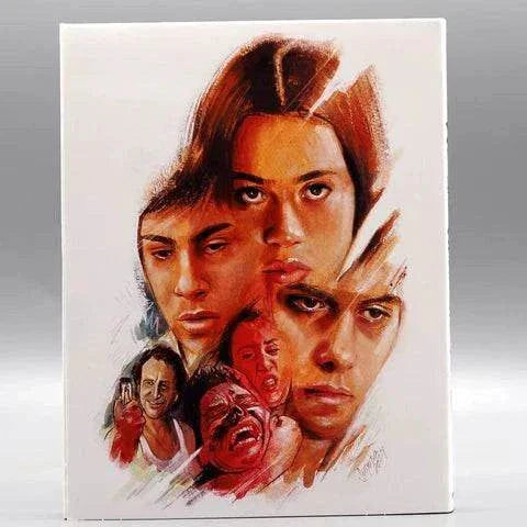 We Are What We Are Blu-Ray slipcover featuring close-up illustration of a mouth with blood dripping from lips and tongue.