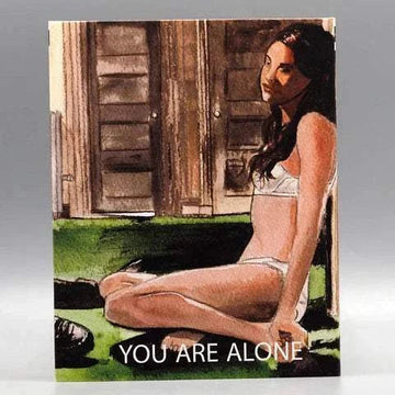 Blu-ray cover for "You Are Alone" featuring a woman in white lingerie sitting on a green surface.