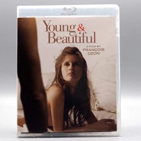Young & Beautiful Blu-Ray cover featuring a young woman looking up, directed by François Ozon.