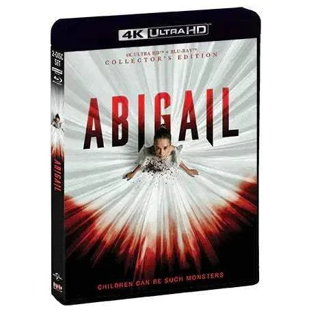 Abigail 2024 Collector's Edition 4K UHD Blu-Ray with limited edition slipcover featuring a ballerina in a white dress on the cover