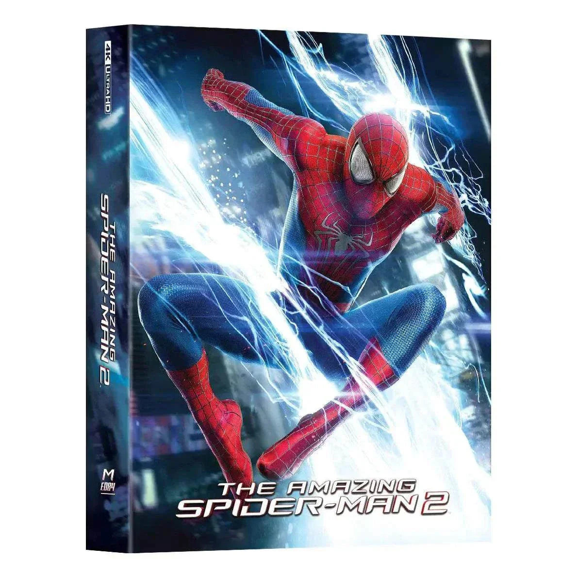The Amazing Spider-Man 2 Steelbook 4K UHD and Blu-Ray double lenticular full slip collector's edition with Spider-Man on cover, limited numbered 1000 copies.