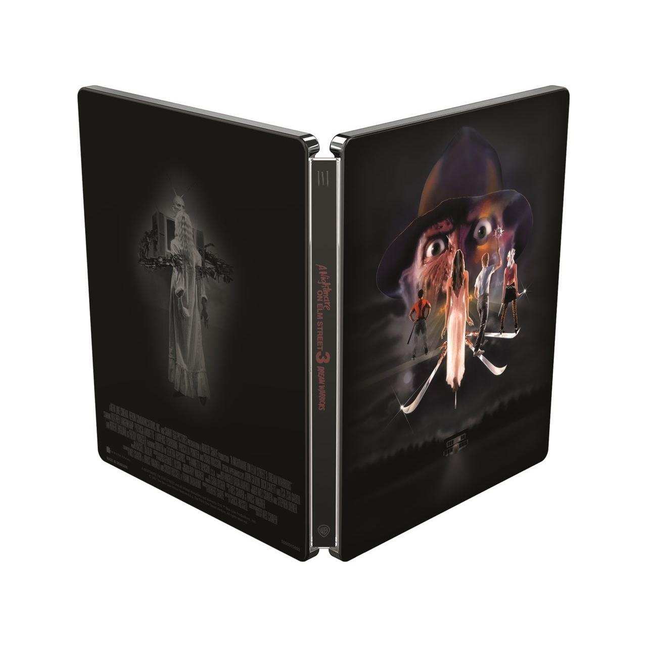 Limited edition Steelbook for A Nightmare On Elm Street movies 1 to 7 in 4K Ultra HD and Blu-Ray, UK region free pre-order set