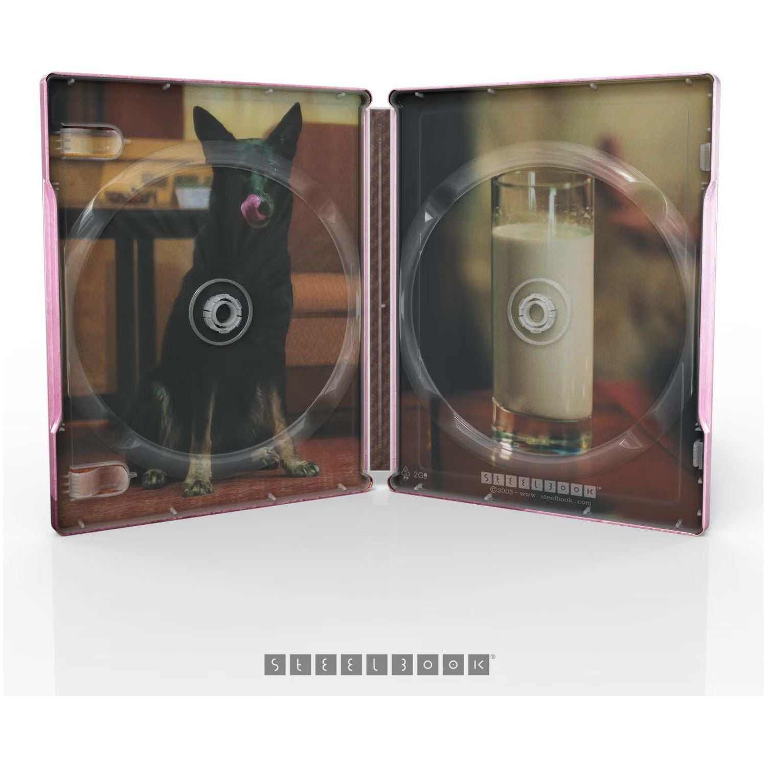 Babygirl Limited Edition 4K Ultra HD Steelbook open view with disc slots.