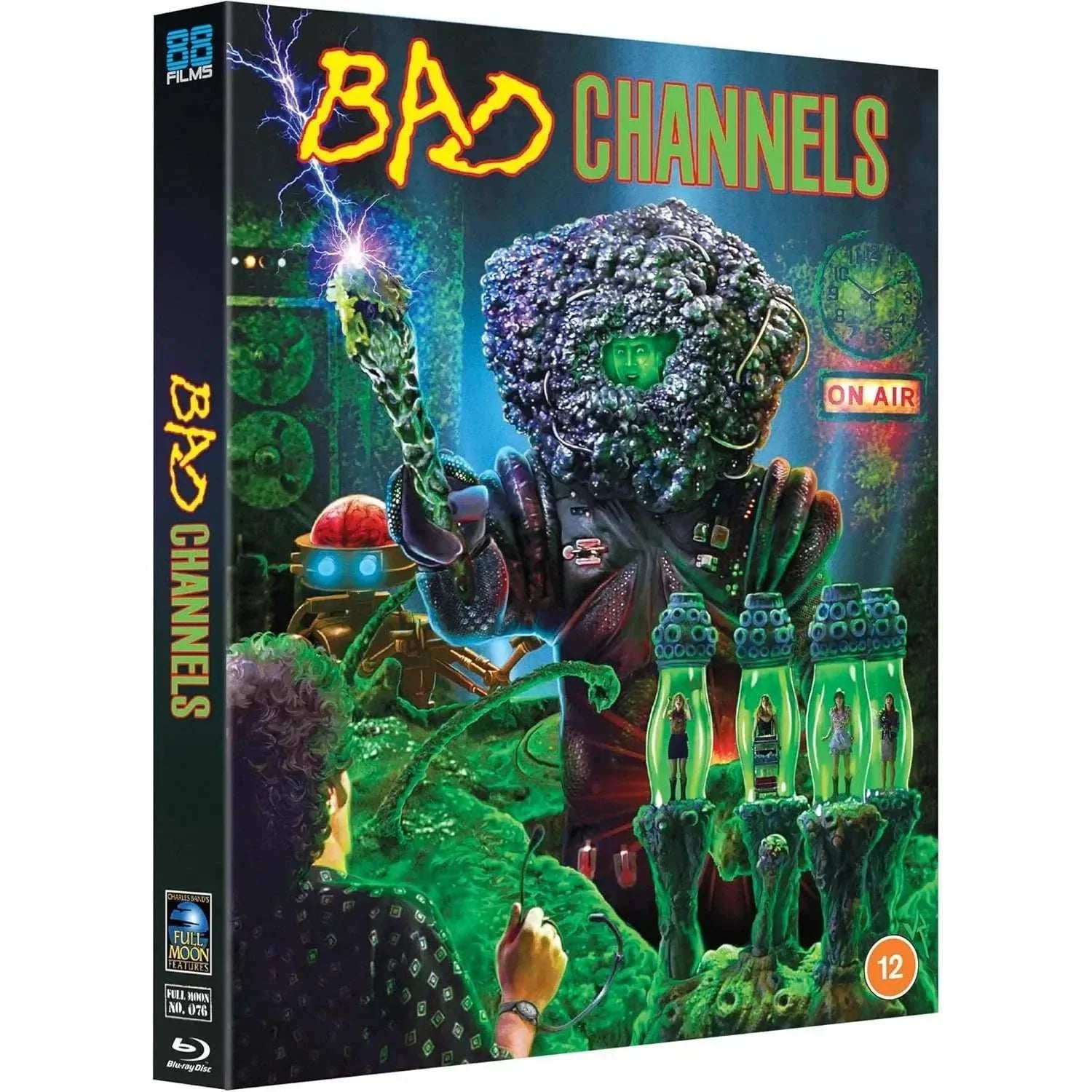 Bad Channels Blu-Ray pre-order edition with slipcover featuring sci-fi rock and roll alien-themed cover art