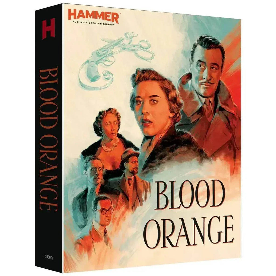 Blood Orange Limited Collectors Edition 4K Ultra HD and Blu-Ray slipcase with booklet featuring restored crime thriller artwork and cast illustration.
