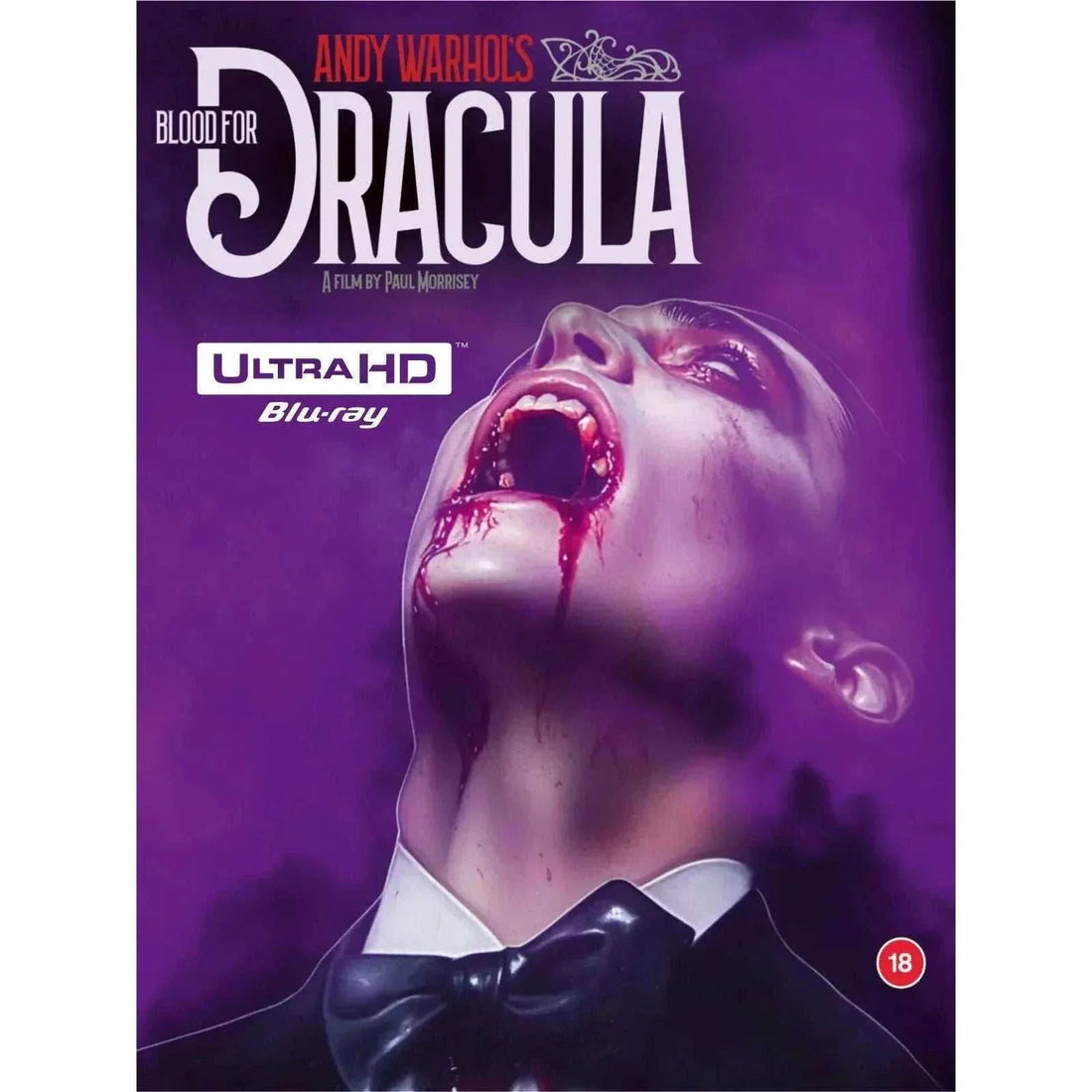 Blood For Dracula 1974 Limited Edition 4K UHD Blu-ray with Numbered Slipcover and Extras.
