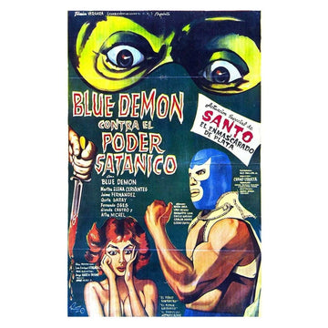 11x17 Poster from the movie Blue Demon vs. the Satanic Power (feat. Santo)