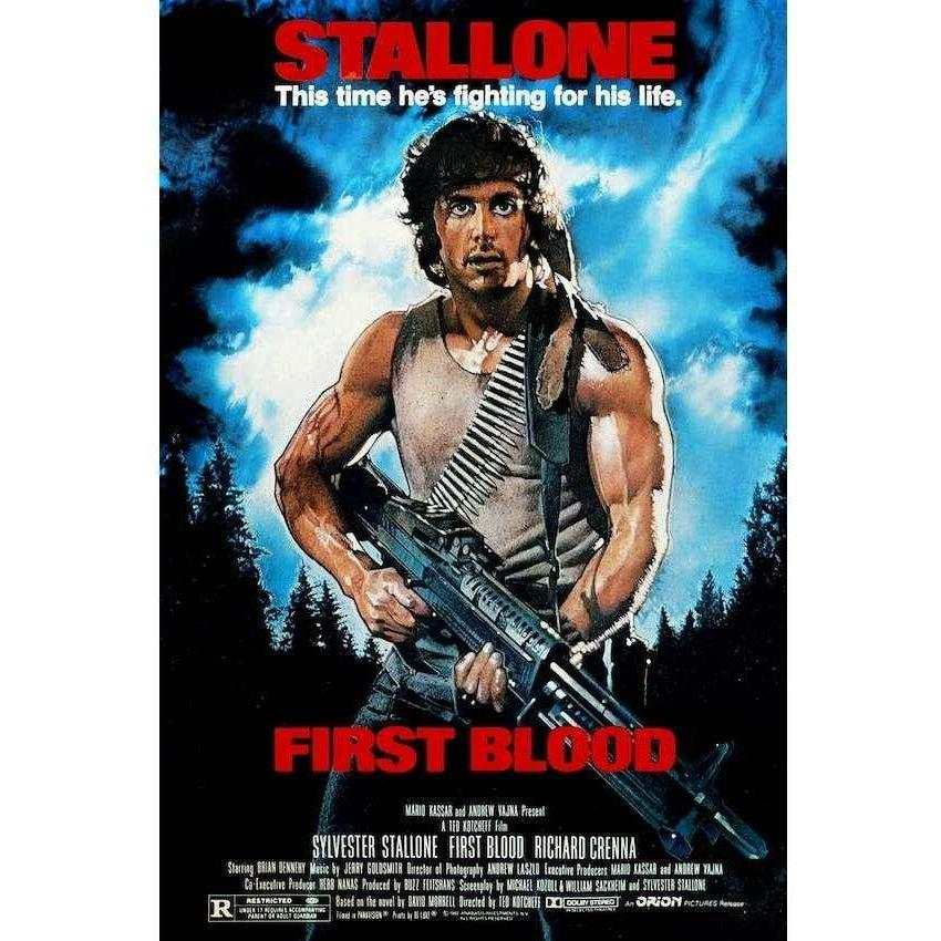 24x36 Movie Poster: First Blood - Rambo