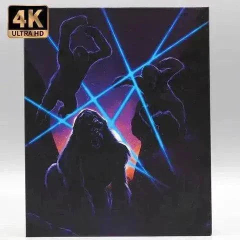 Vinegar Syndrome Ultra Congo 4K UHD Blu-Ray with limited edition deluxe box featuring gorilla artwork.