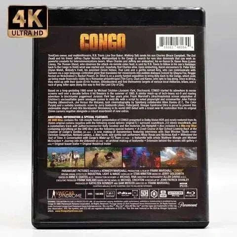 Vinegar Syndrome Ultra - Congo 4K UHD Blu-Ray Limited Edition Box.