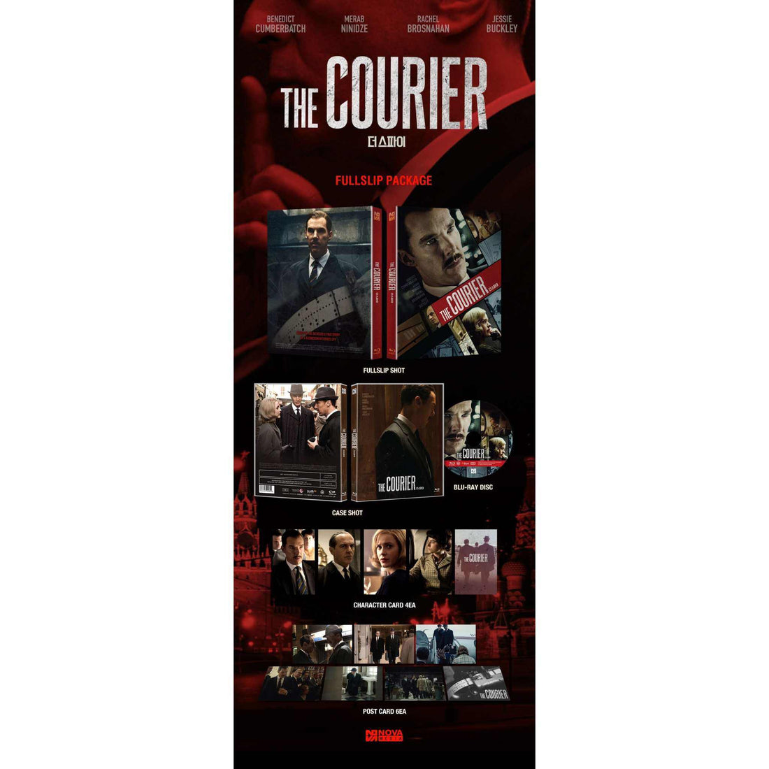 The Courier Blu-Ray Numbered Limited Edition Full Slip with Extras by Nova Media featuring Benedict Cumberbatch.