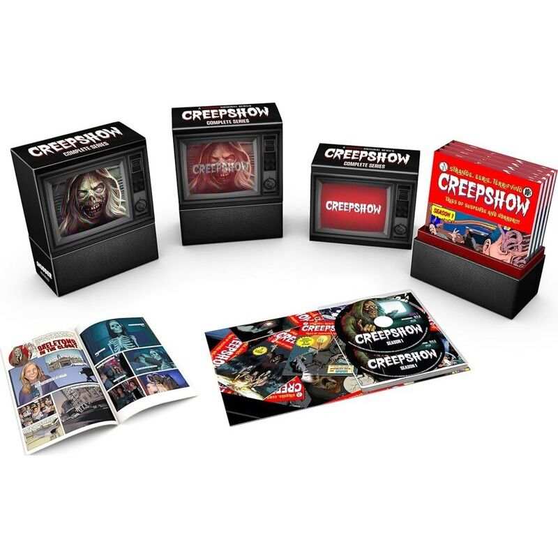 Creepshow Complete Series 4-Season Blu-Ray Box Set with collectible comic-style packaging and booklet