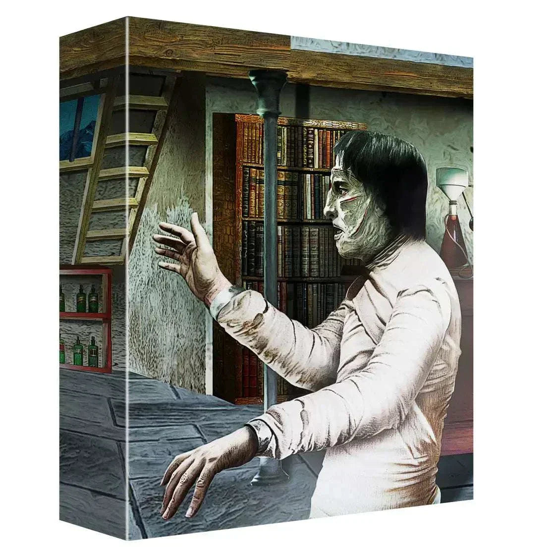 The Curse of Frankenstein Limited Collector's Edition 4K Ultra HD + Blu-Ray box cover featuring Frankenstein's monster in a laboratory setting