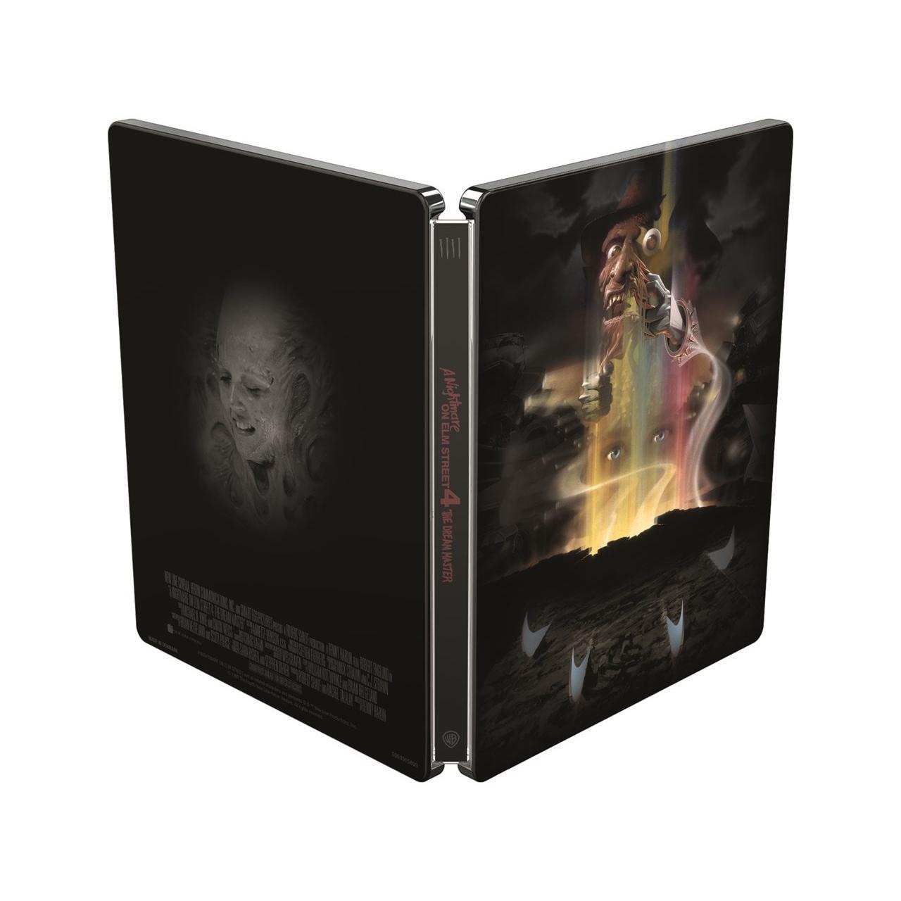 Limited Edition A Nightmare On Elm Street 1 to 7 Steelbook 4K Ultra HD and Blu-Ray set, UK region free, horror movie collection in metal box