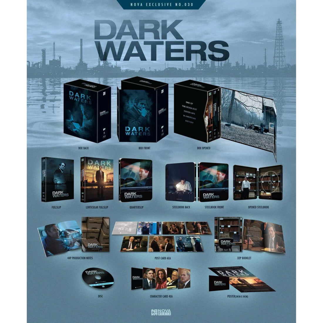 Dark Waters Limited Edition Steelbook Blu-Ray One-Click Box Set with Exclusive Extras