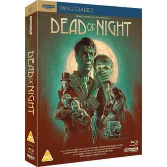 Dead Of Night 80th Anniversary Limited Edition 4K Ultra HD and Blu-Ray with vintage horror artwork and collectible packaging