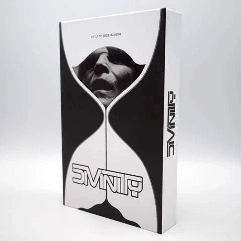 Degausser Video - Divinity Limited Edition Deluxe LED VHS box with monochrome hourglass design.