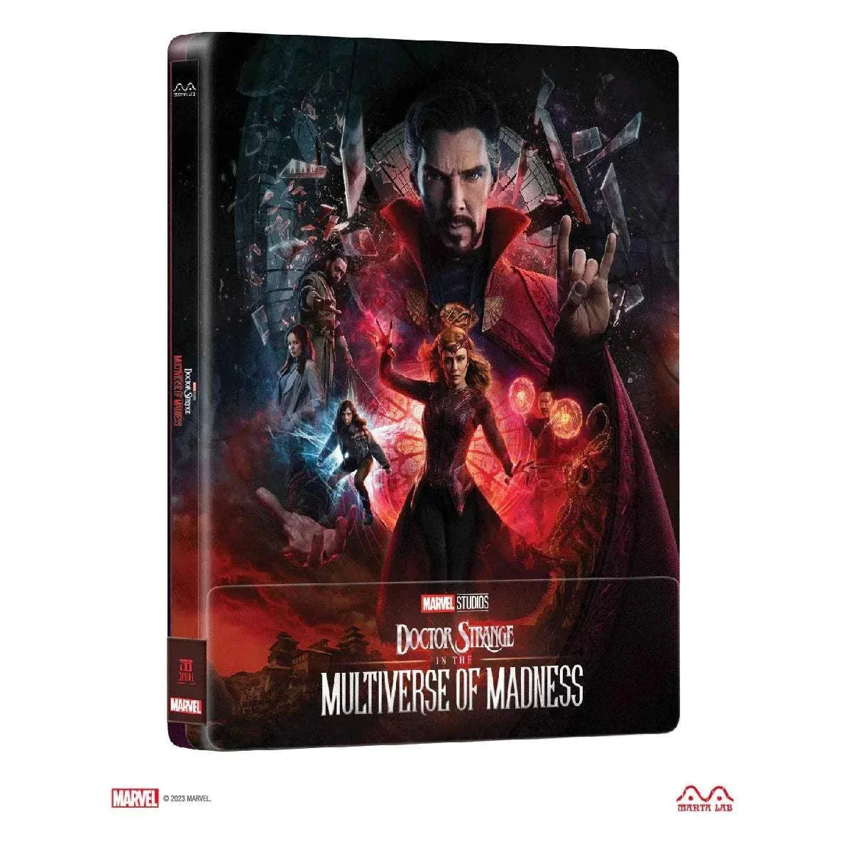 Doctor Strange in the Multiverse of Madness collectible steelbook with magnet lenticular quarter slip and embossed title