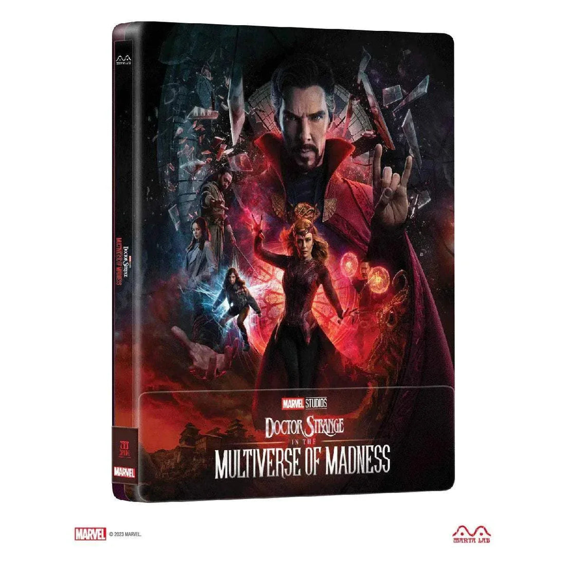 Doctor Strange in the Multiverse of Madness collectible steelbook with magnet lenticular quarter slip and embossed title