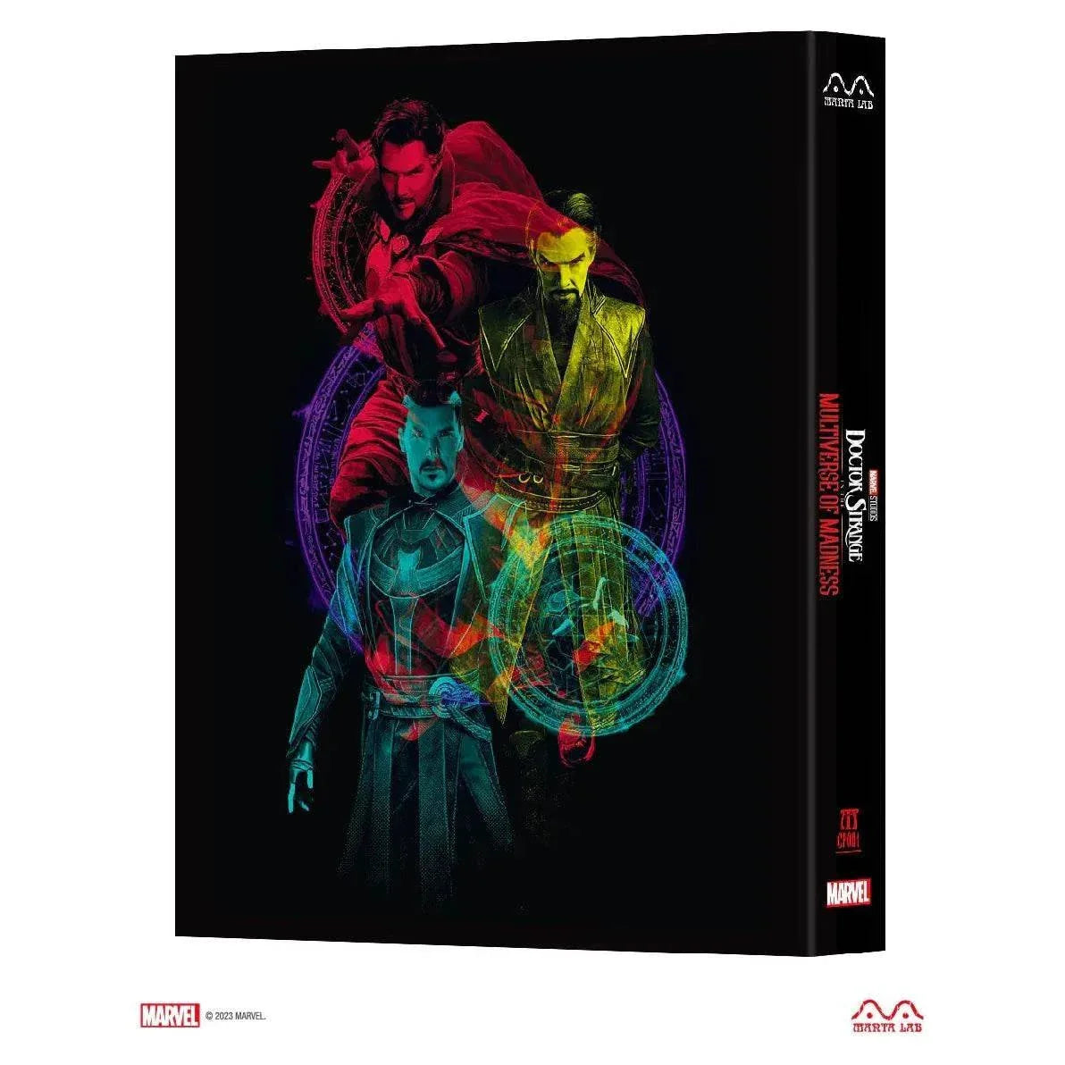 Doctor Strange in the Multiverse of Madness discless steelbook with double lenticular full slip and embossed glossy finish