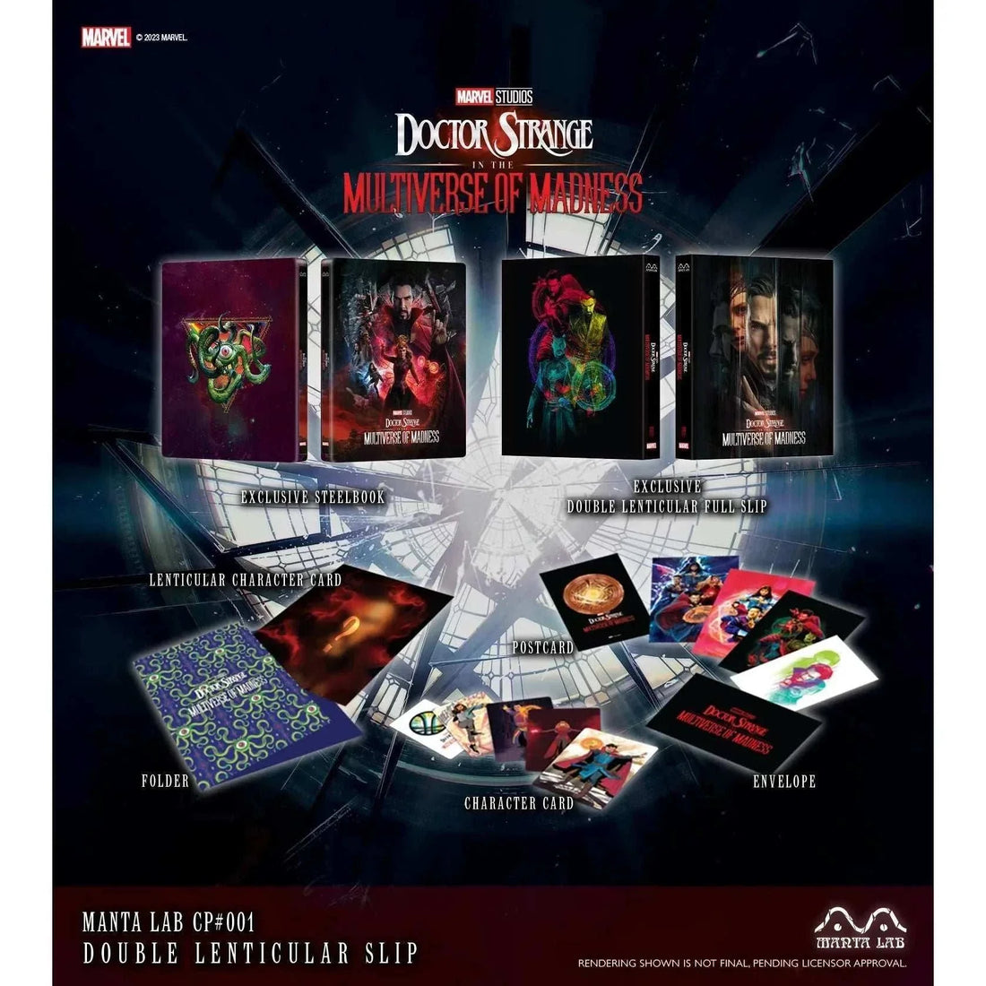 Doctor Strange in the Multiverse of Madness collectible steelbook with double lenticular full slip and embossed design