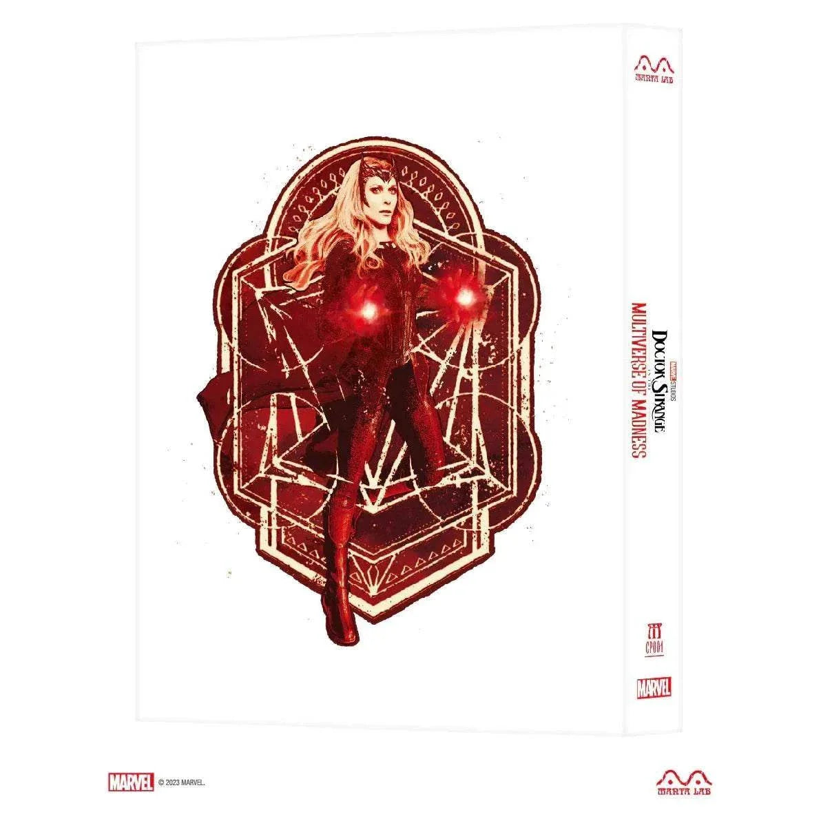 Doctor Strange in the Multiverse steelbook collectible with glossy finish, debossed title, and full slip set featuring character artwork.