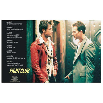 11x17 Movie Poster: Fight Club - Rules Of Fight Club