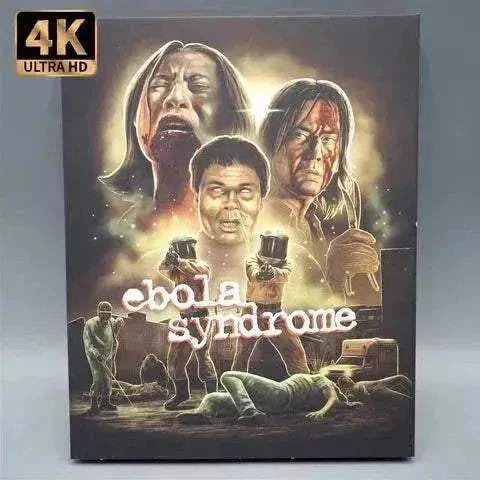 Vinegar Syndrome - Ebola Syndrome 4K UHD and Blu-Ray with Slipcover packaging.
