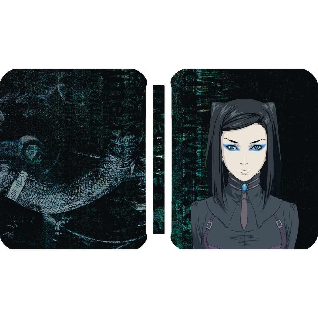 Ergo Proxy Collection Limited Edition Steelbook Blu-Ray featuring Re-l Mayer cover art.
