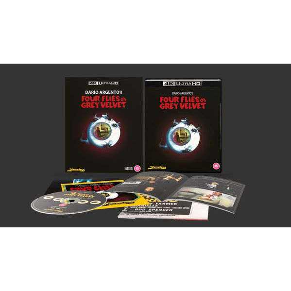 Four Flies On Grey Velvet Limited Collectors Edition 4K UHD with slipcover and extras.