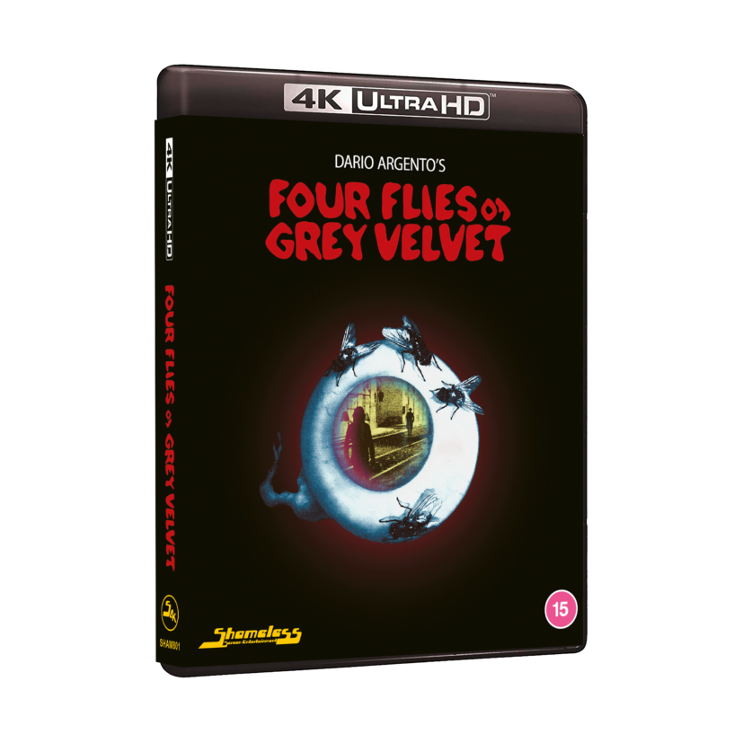 Four Flies On Grey Velvet Collector's Edition 4K UHD with slipcover and extras.