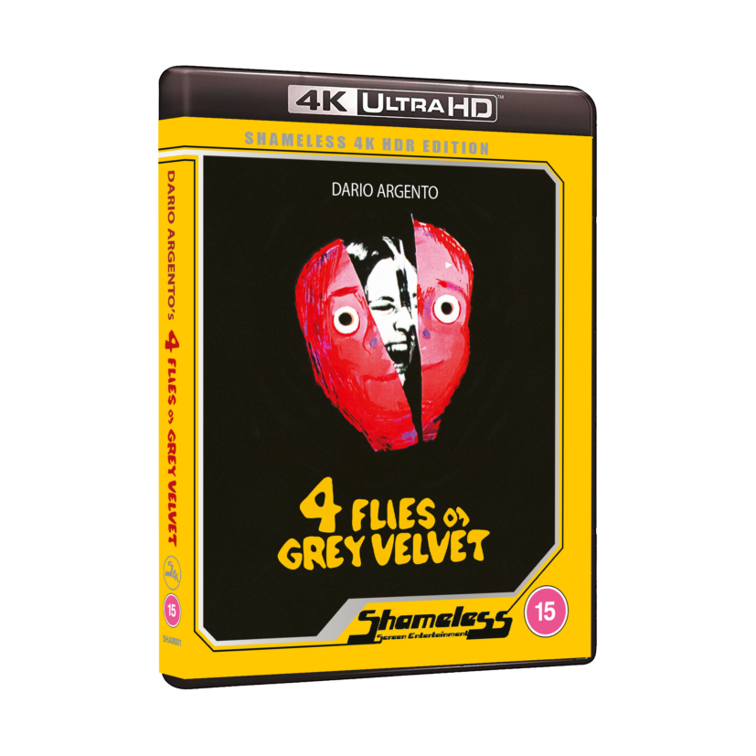Four Flies On Grey Velvet Limited Collectors Edition 4K UHD with slipcover and extras.