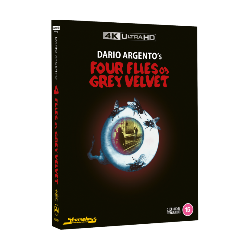 Four Flies On Grey Velvet Limited Collectors Edition 4K UHD with slipcover and extras.