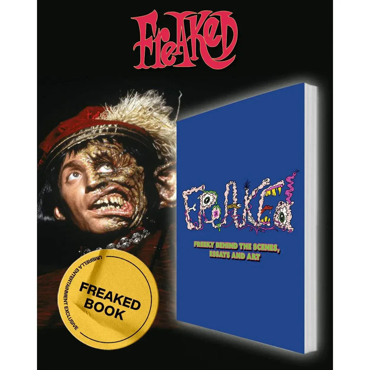 Freaked 1993 4K UHD and Blu-ray collector's edition with rigid slipcase, extras, and behind-the-scenes book