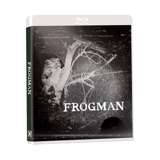Frogman Blu-Ray with embossed slipcover featuring a mysterious creature in a forest setting.