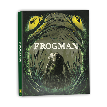 Frogman Blu-Ray with embossed slipcover featuring a mysterious creature in a forest setting.