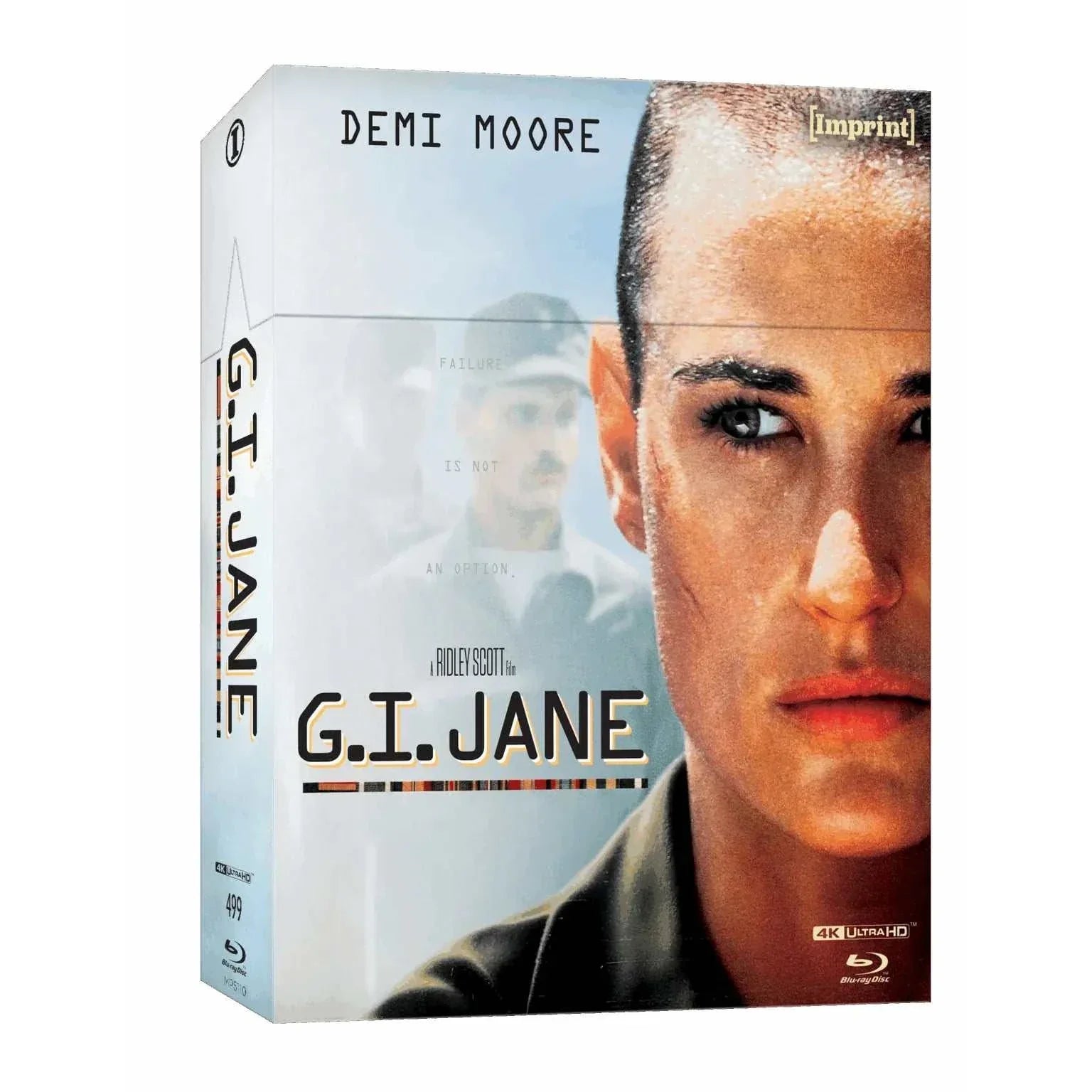 Limited edition G.I. Jane (1997) 4K UHD and Blu-ray hardbox set with hardback booklet, starring Demi Moore and restored by Imprint Films.