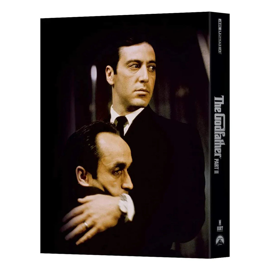 The Godfather Part II Steelbook 4K UHD and Blu-Ray with double lenticular full slip, featuring main characters from the movie on the cover.