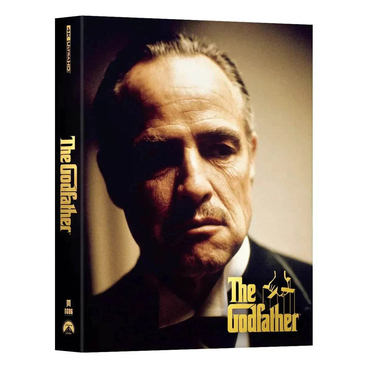 The Godfather Steelbook 4K UHD and Blu-Ray double lenticular full slip with debossed title and exclusive numbered design