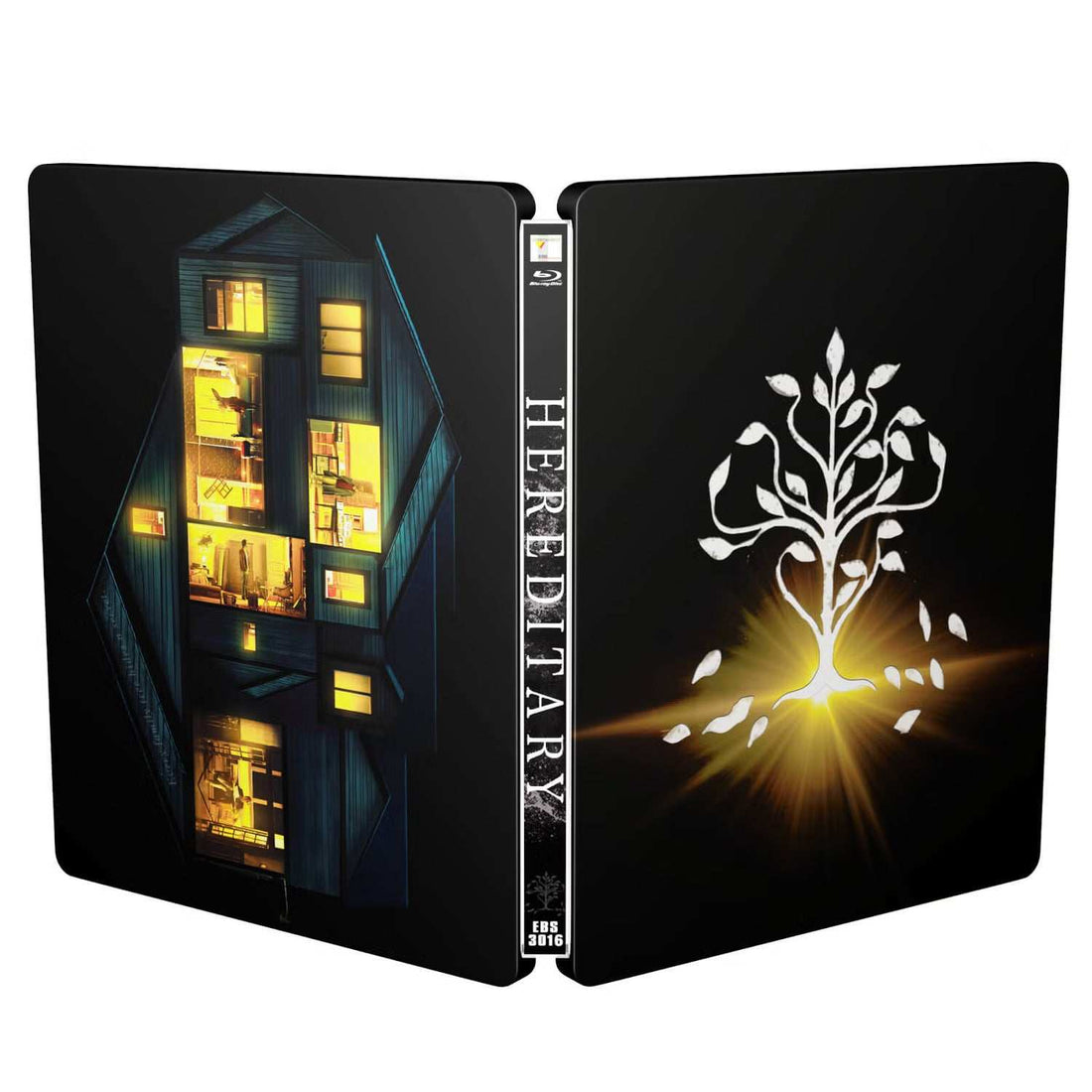 Hereditary UK limited edition Steelbook 4K UHD with debossed family tree artwork and hidden spot layer message