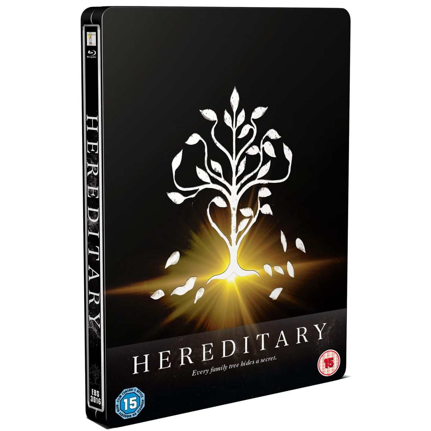 Hereditary UK limited edition Steelbook 4K UHD with debossed family tree artwork and hidden spot layer message