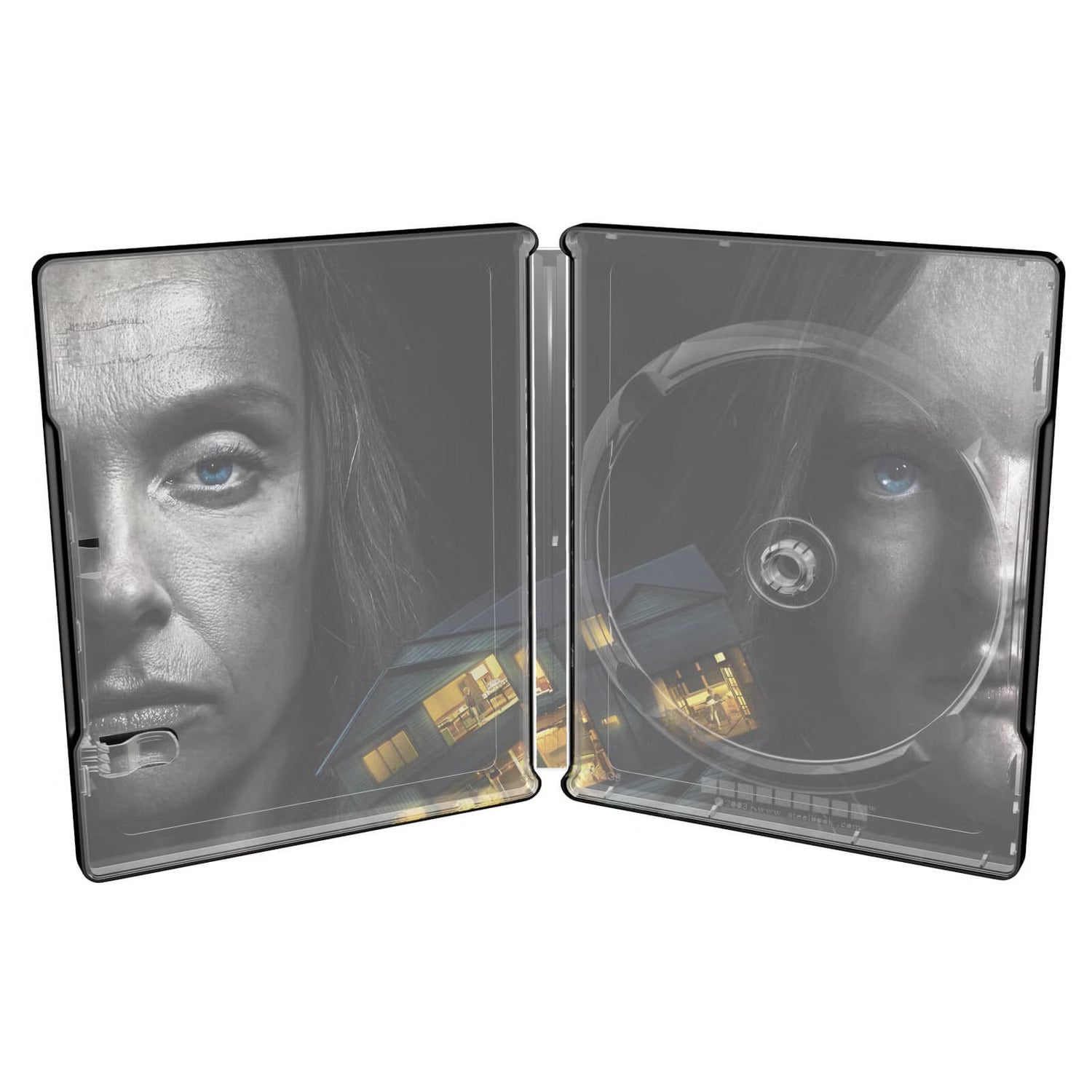 Open Hereditary UK Limited Edition Steelbook with detailed artwork and faces inside